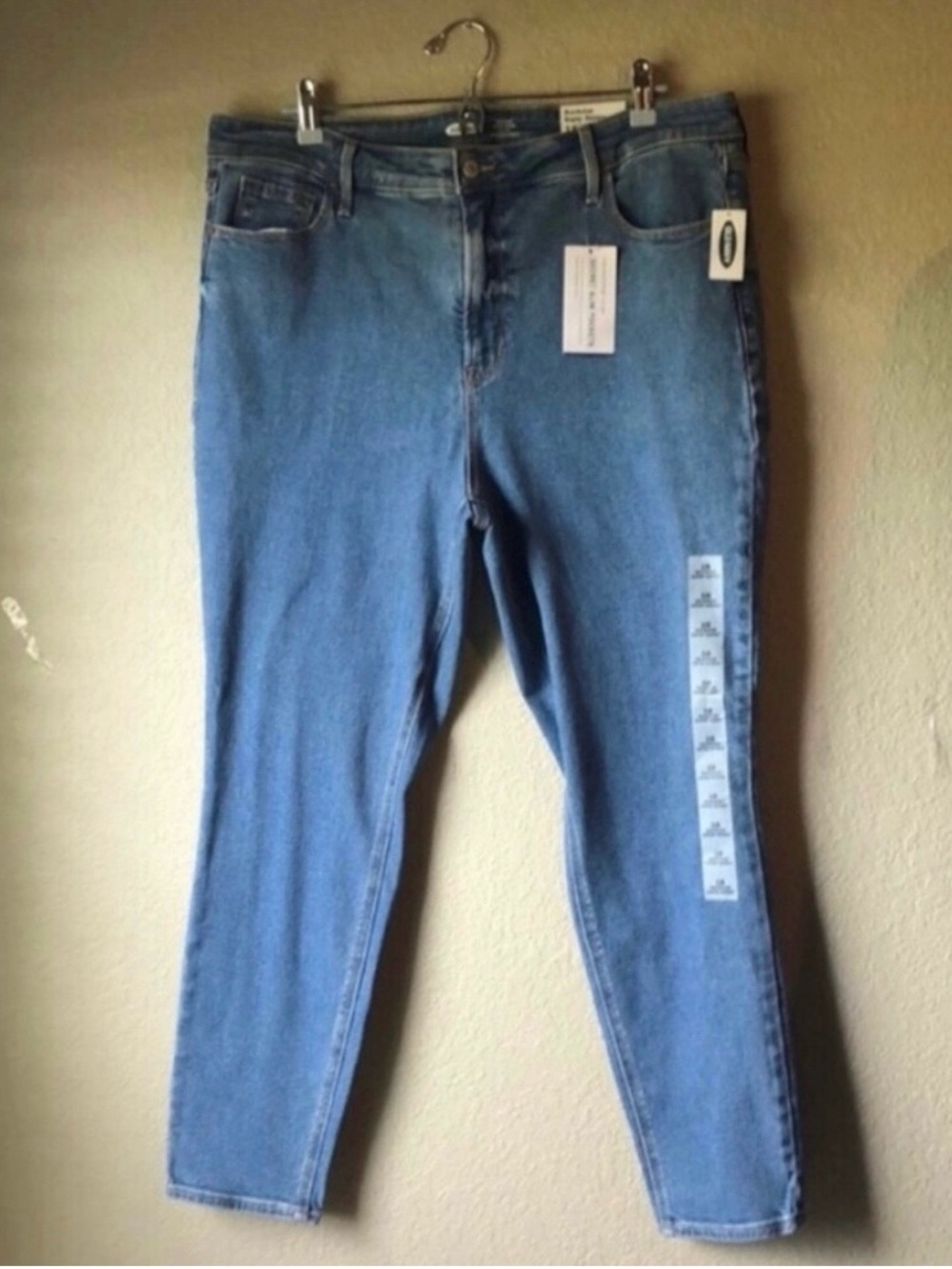 New Old Navy Jeans Women’s Casual High Rise Super Skinny Denim Blue Jeans Sz 18